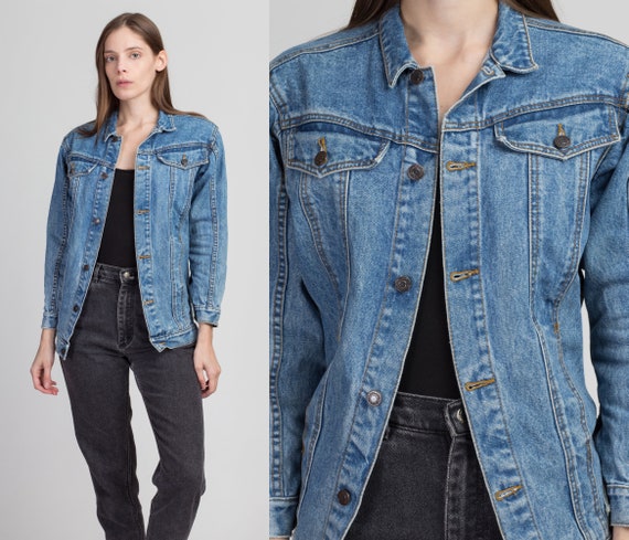 90s Jordache Jean Jacket Small Vintage Streetwear Tapered Denim