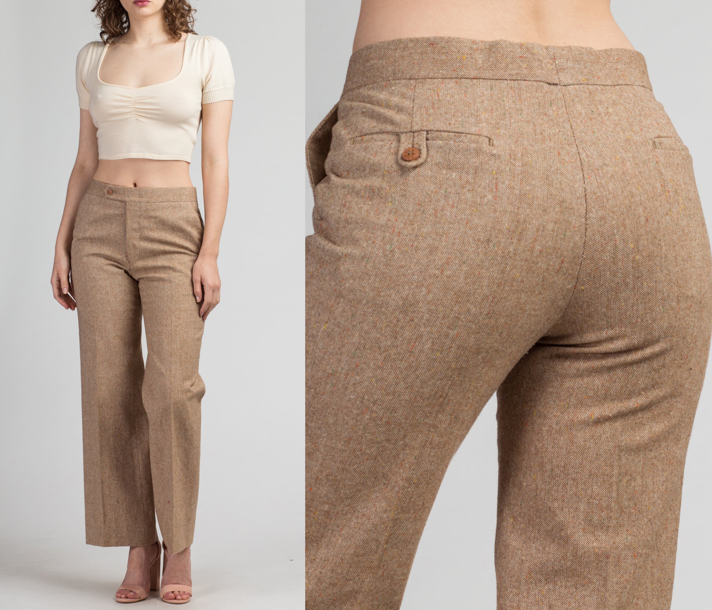 high waisted wool pants