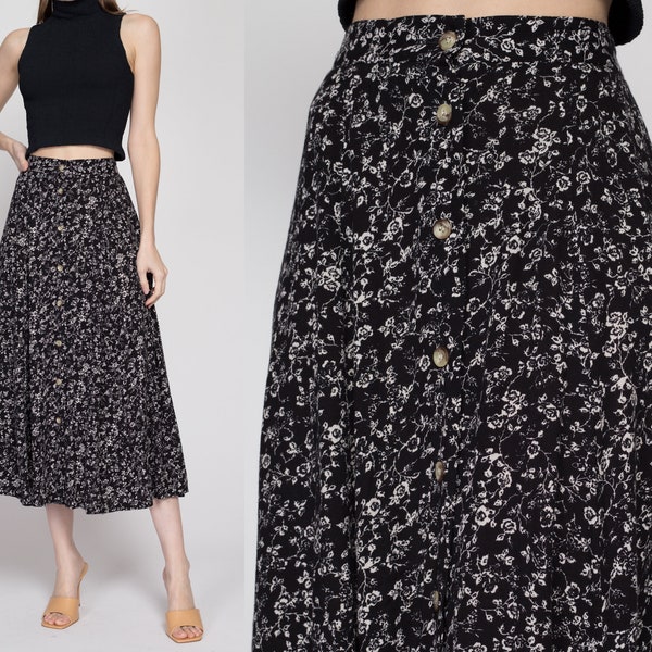 Women's Tiered Boho Midi Skirt