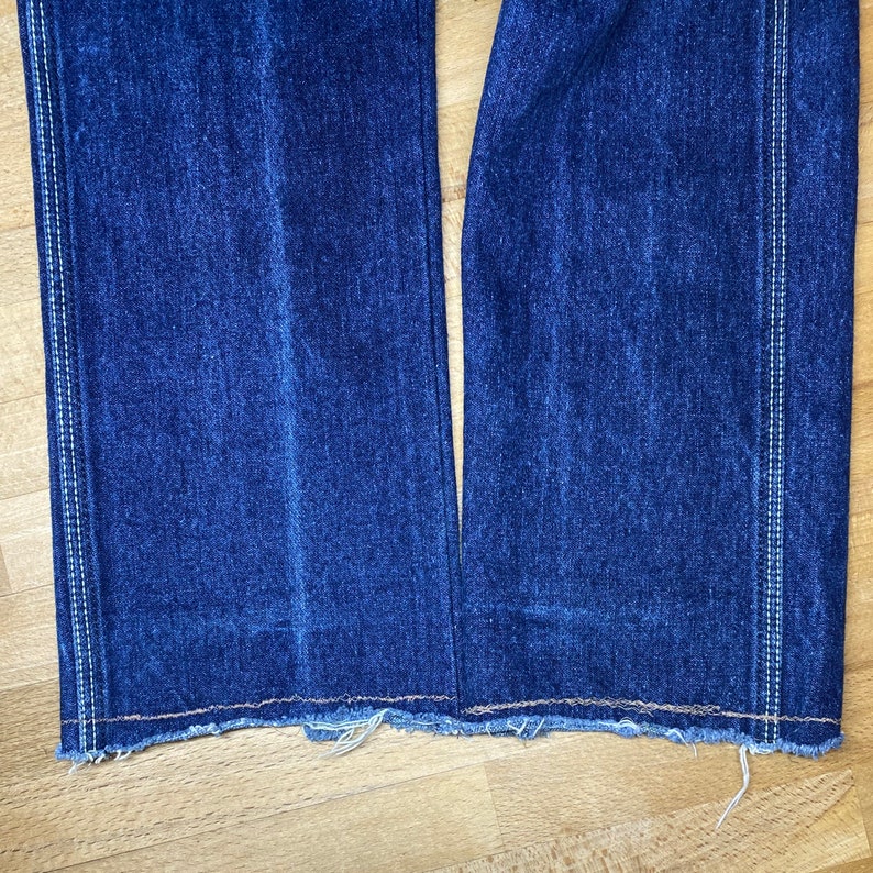 XXS 80s Sergio Valente Mid Rise Jeans Vintage Dark Wash Denim Tapered Leg Long Inseam Jeans image 9