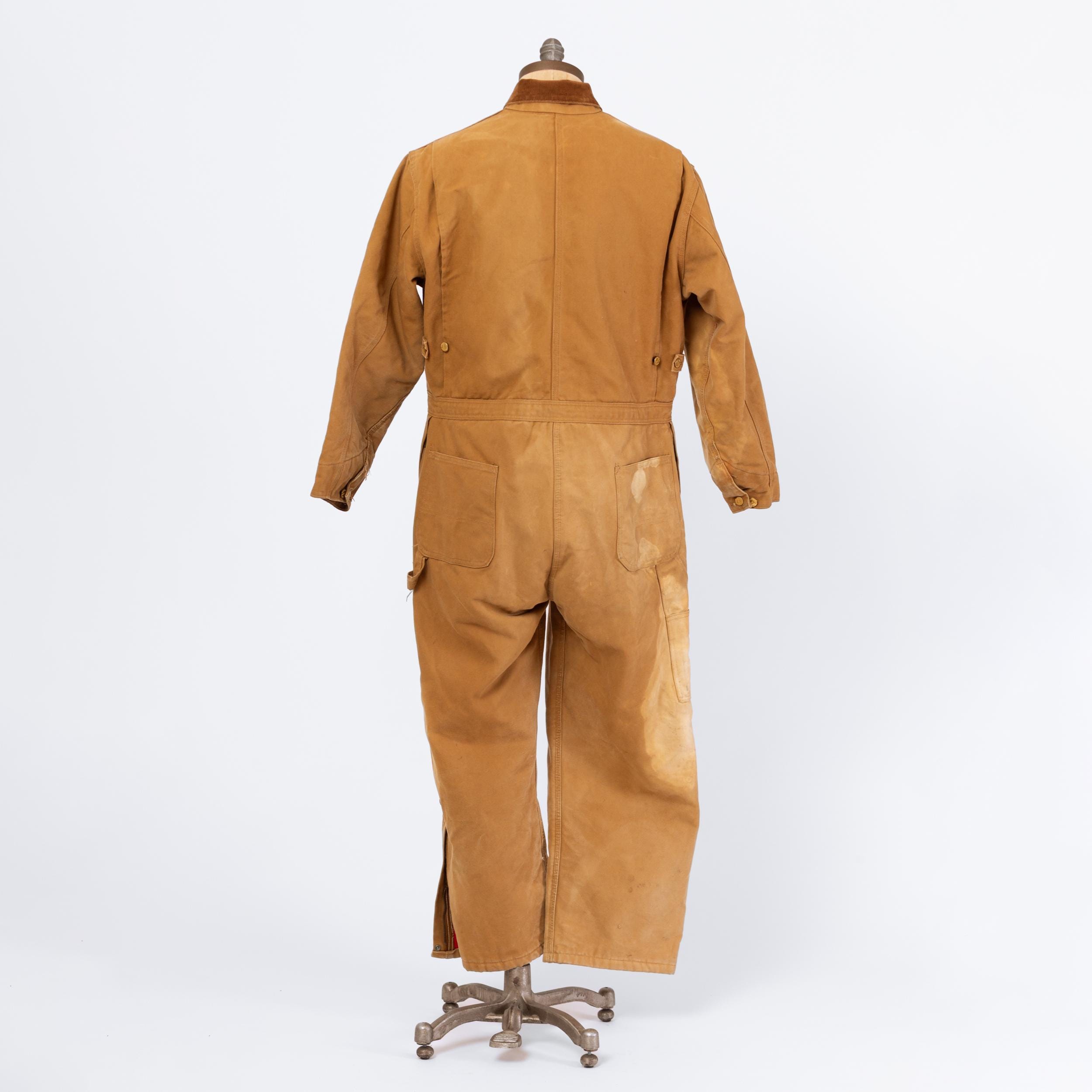 Carhartt 迷彩 オーバーオール 44R US製　IDEALジップ 80s Vintage 80s Carhartt 100 Years Tan Insulated Coveralls - 46 Short