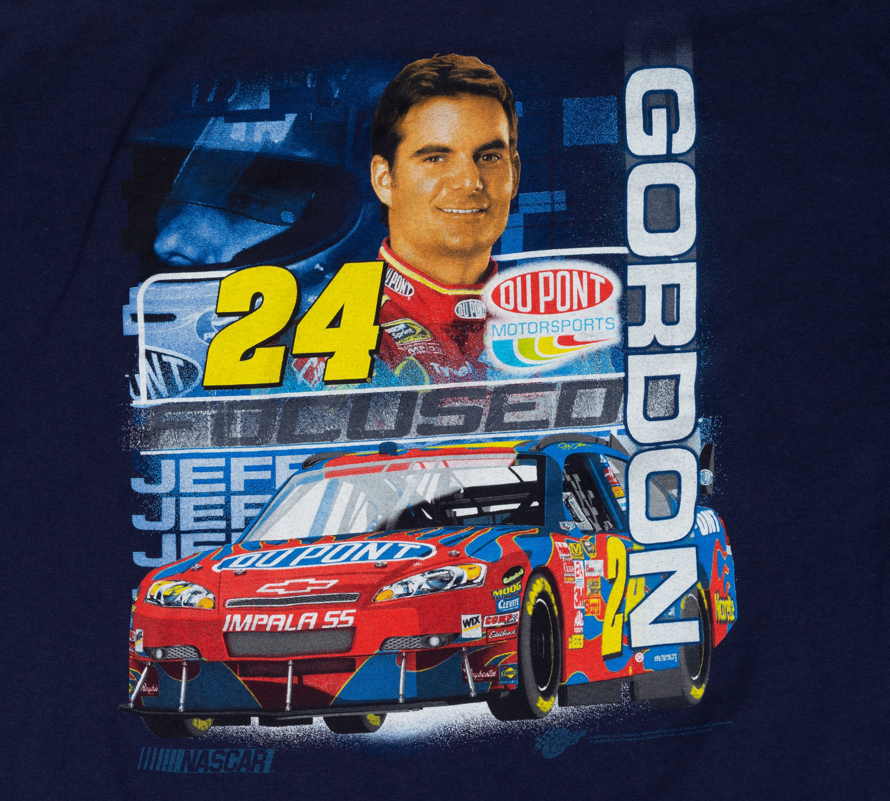 90s Jeff Gordon 24 NASCAR Tee Men's XL, Women's 2XL Vintage