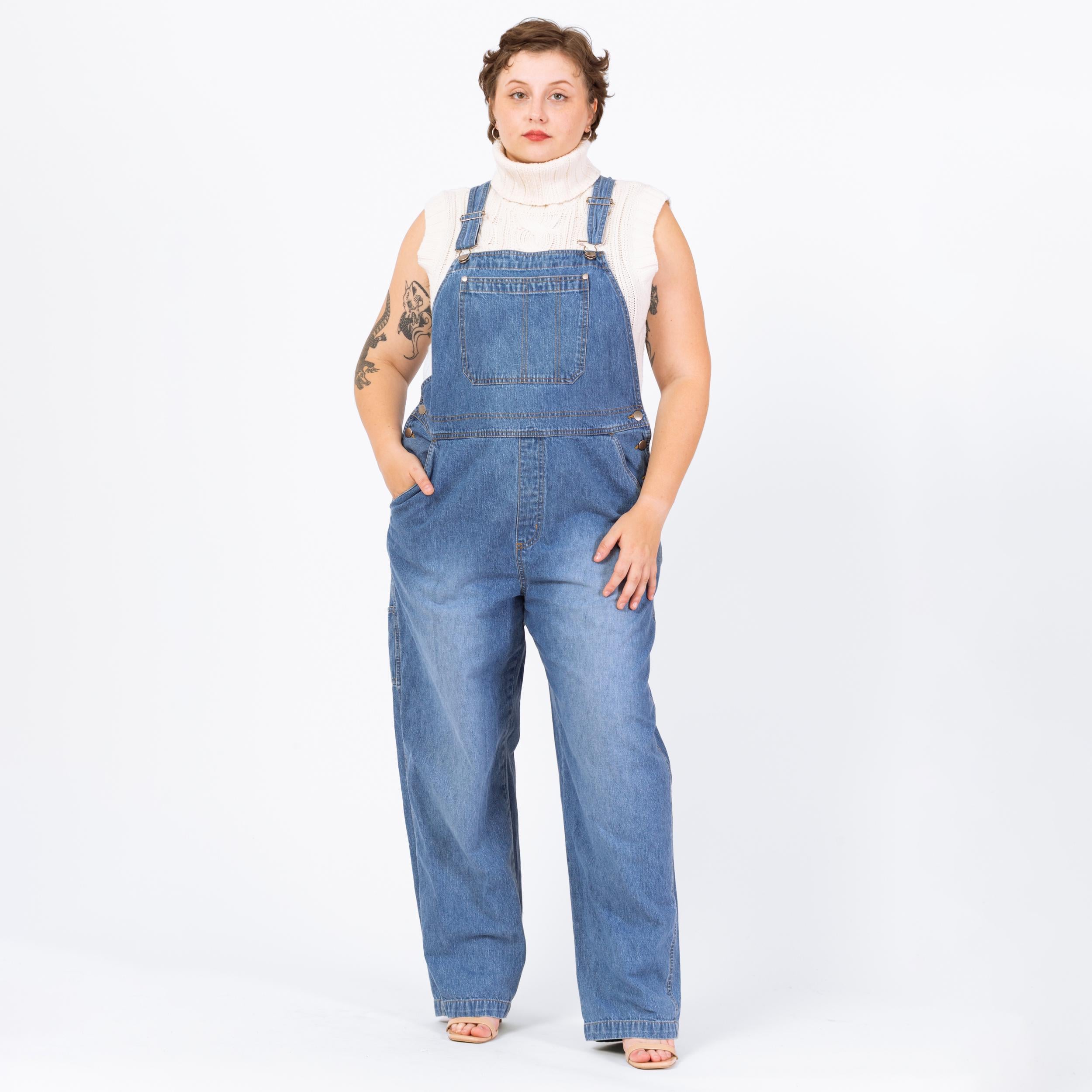 サロペット・オーバーオール・オールインワン MEDI GRUNGE DENIM WIDE ROMPERS MEDI GRUNGE DENIM WIDE ROMPERS
