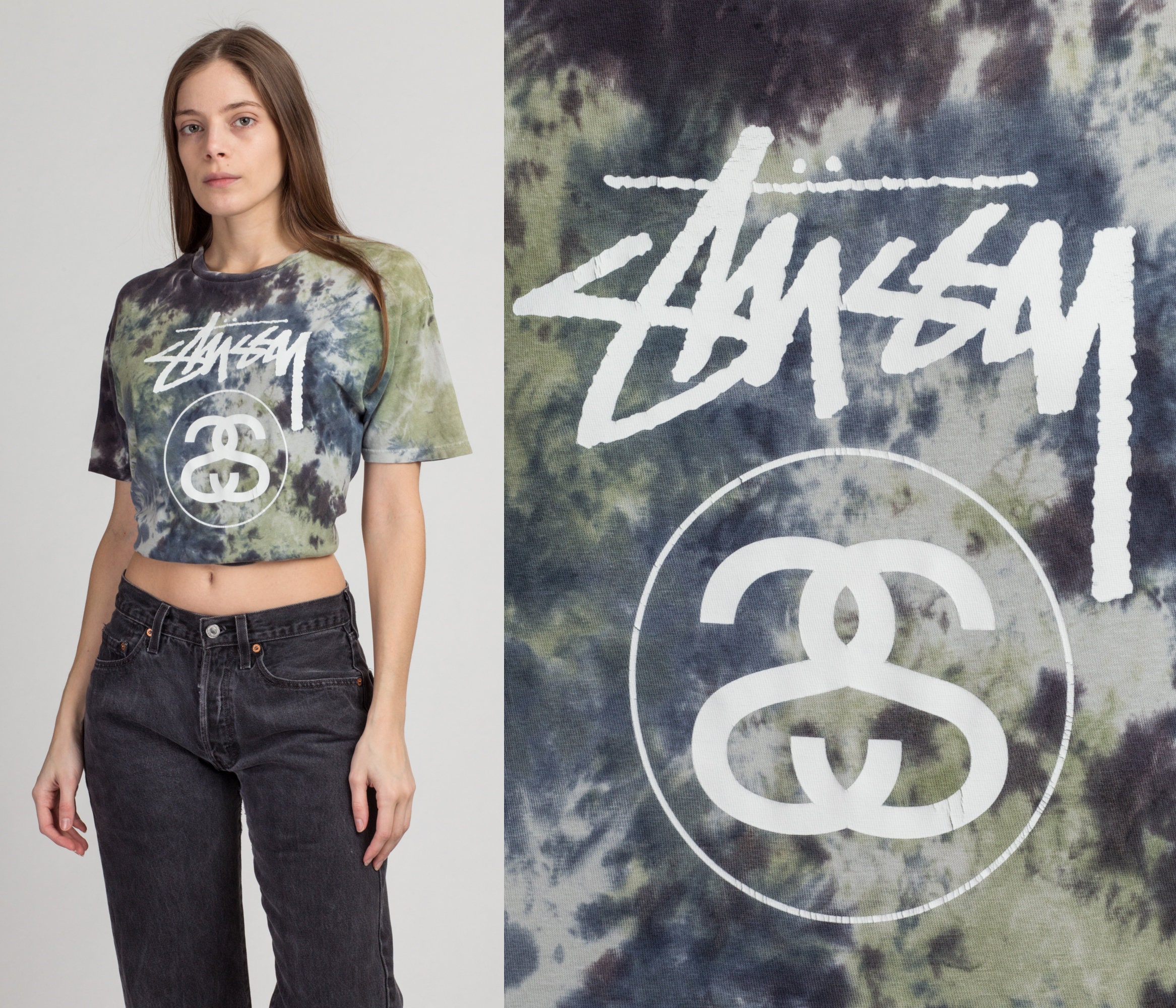 Vintage Stussy Tie Dye T Shirt Medium 