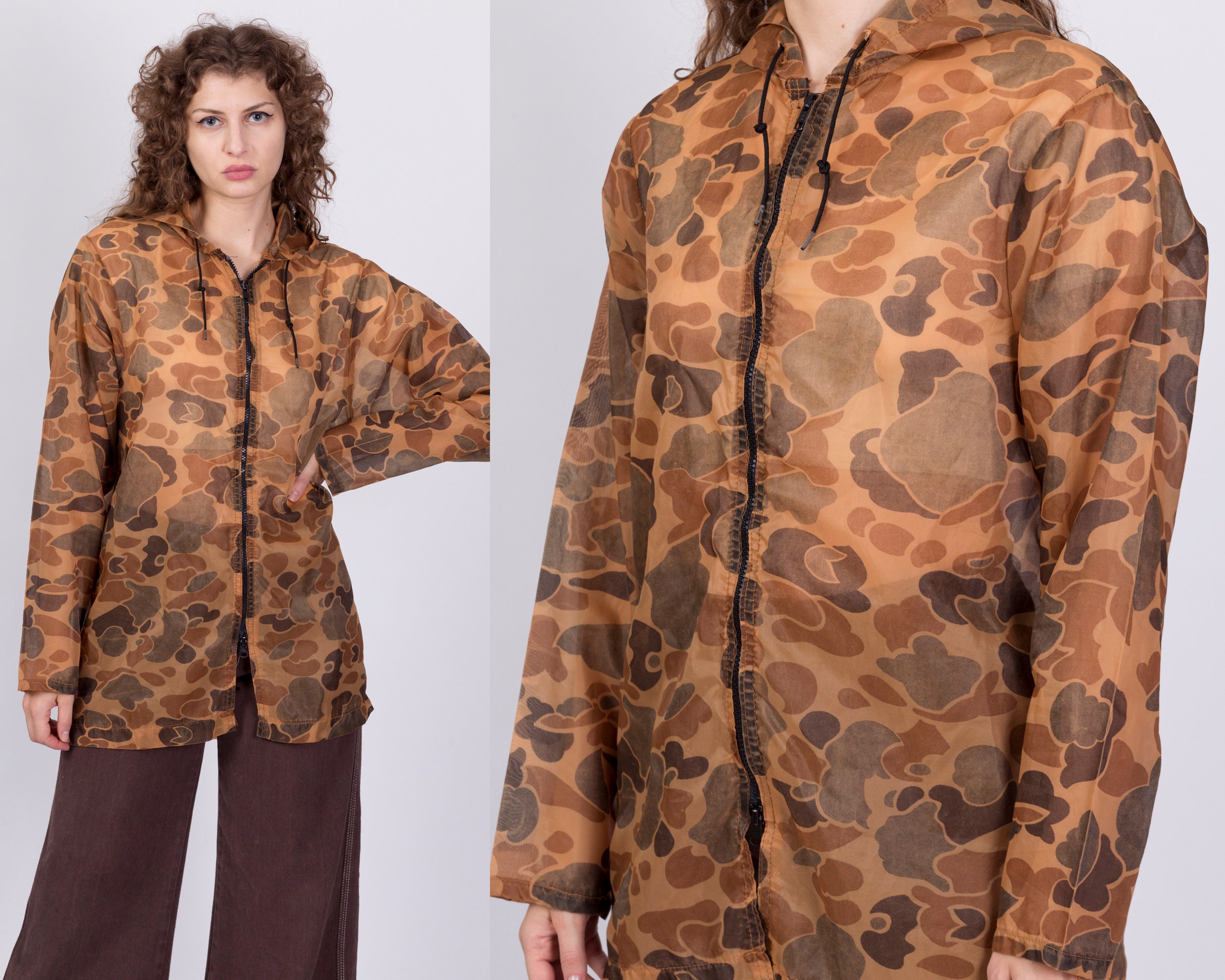 70s 80s Saftbak Sheer Camo Cover Jacket Men's Medium - Etsy Canada
