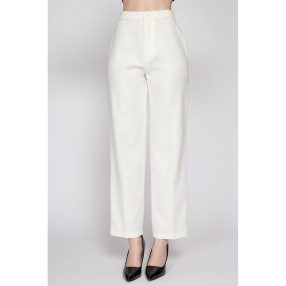 Small 70s Levi's White High Waisted Pants 25.5" |… - image 3