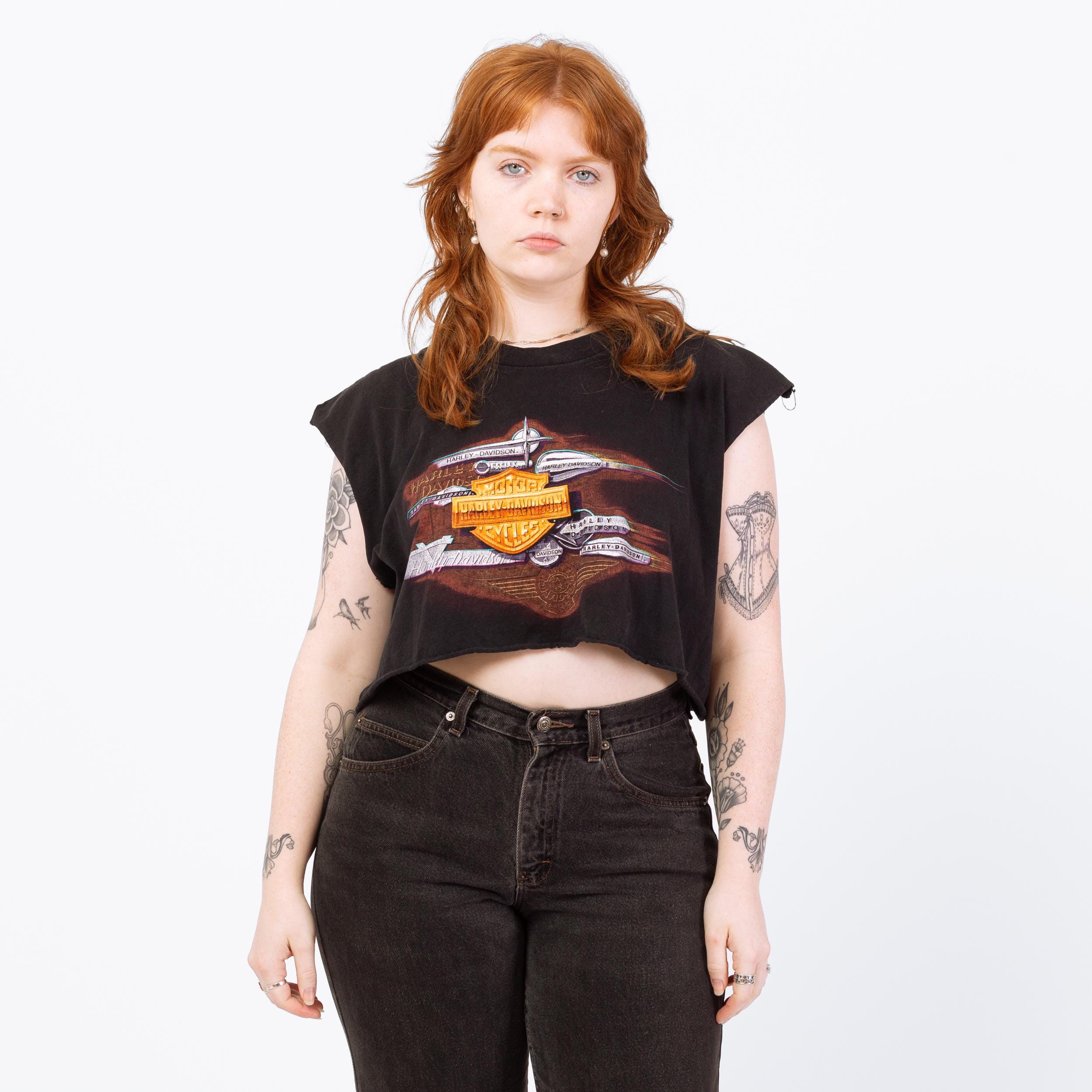 Chemise Harley Davidson vintage des années 90, grande taille, emblème