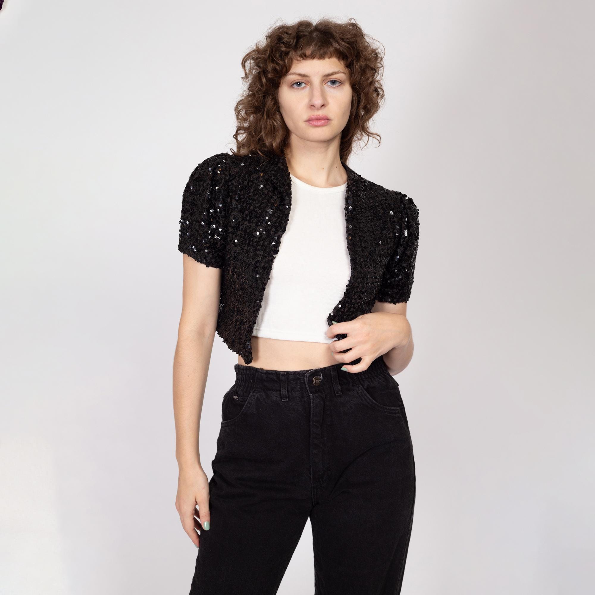 Vintage Sequin Tube Top Xs - Etsy