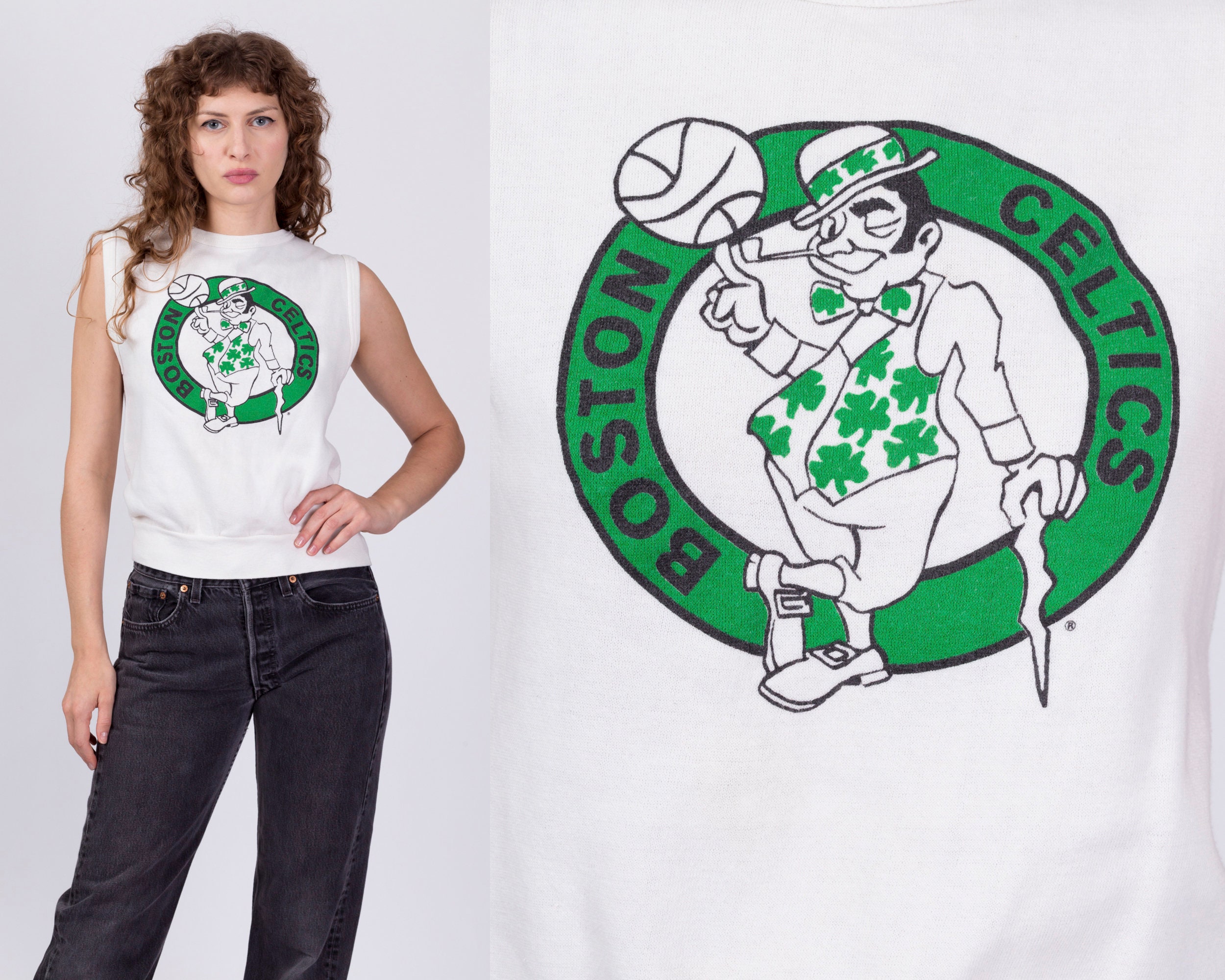 Boston Celtics Champ History Vintage Tee - Faded Black - Throwback