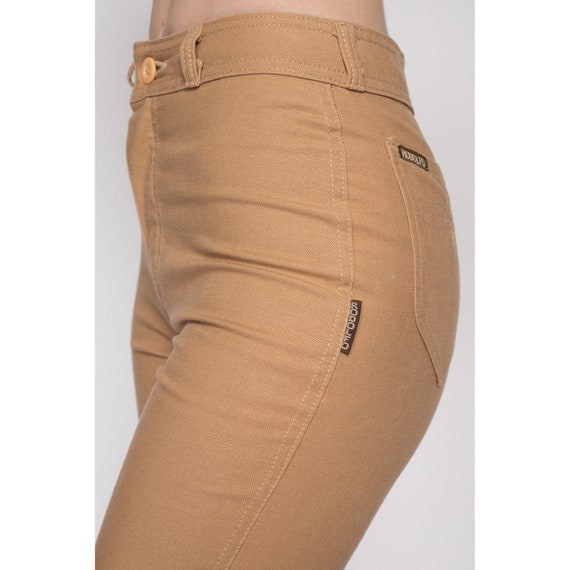 XS 70s Tan High Waisted Pants 24.5" | Retro Vinta… - image 7