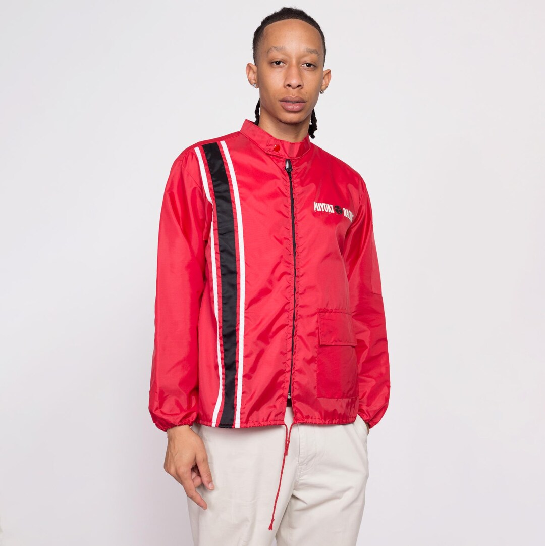 Med-lrg 80s Miyuki Racing Windbreaker | Vintage Hollywood
