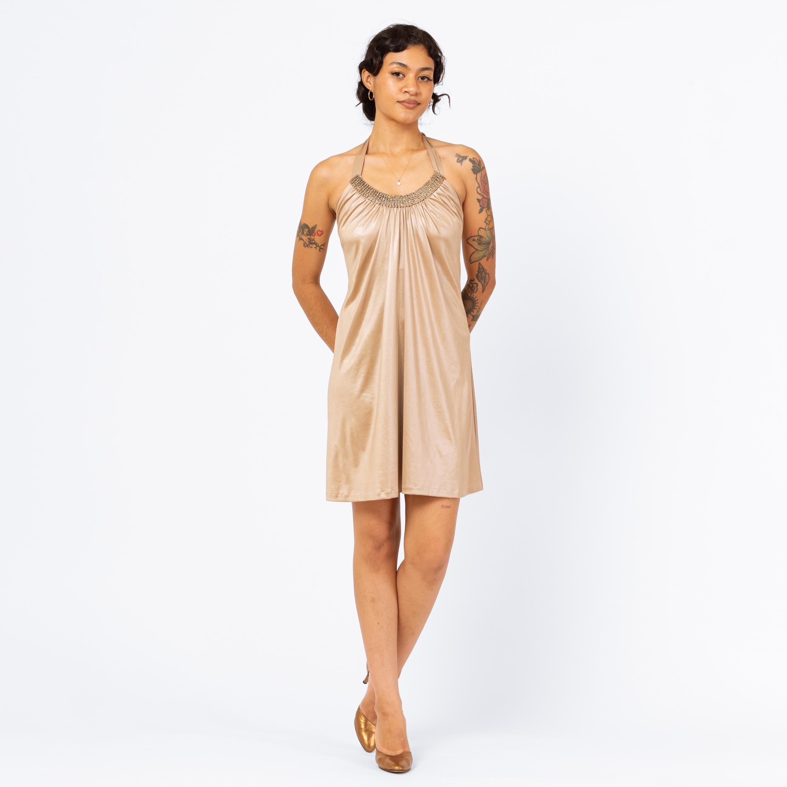 Cache Gold Dress - Etsy Canada