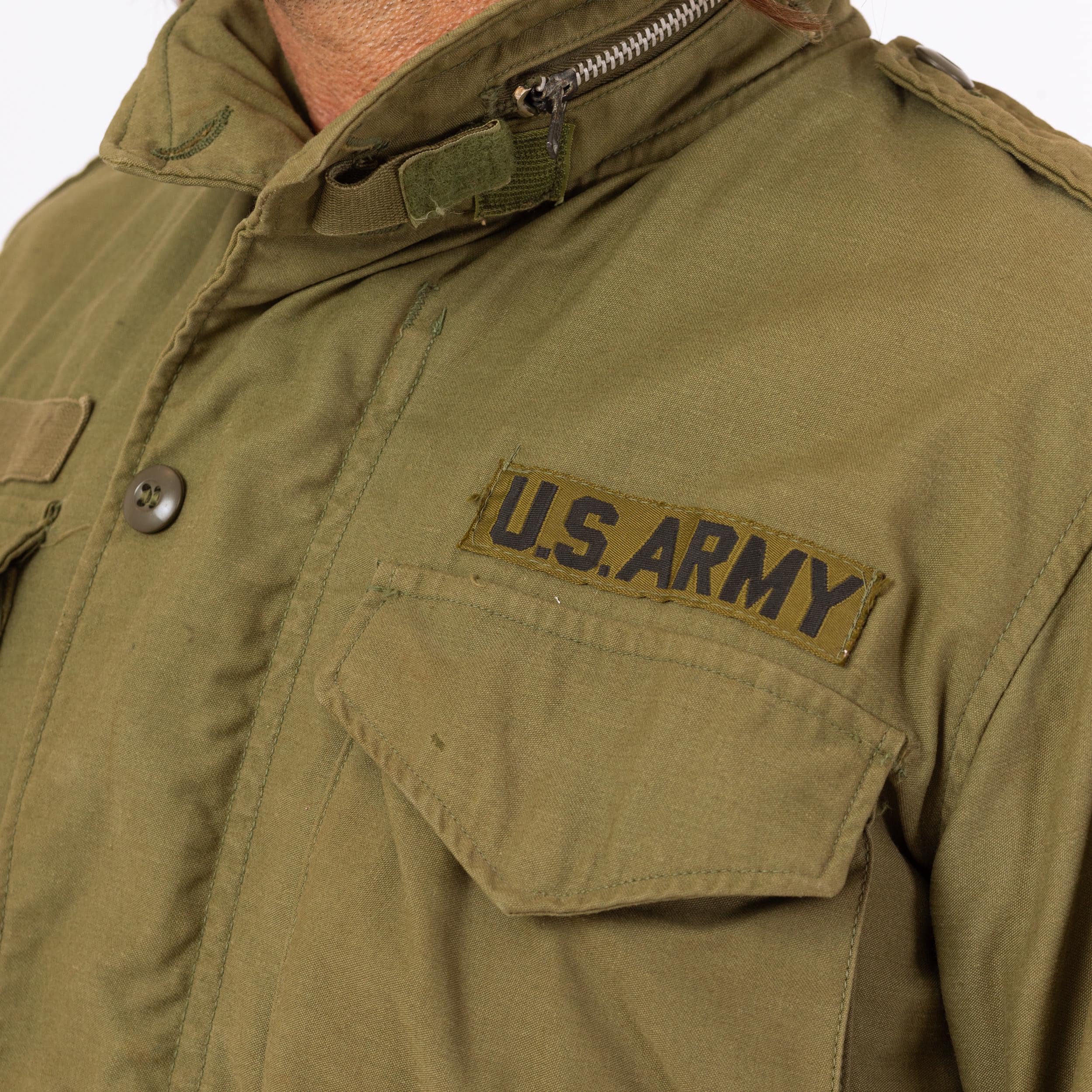 Vintage 70s M65 US Army Field Jacket - Small Long | OG 107 Hooded