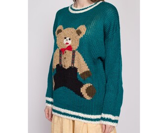 80s Teddy Bear Novelty Sweater, Deadstock - 2X – Flying Apple Vintage