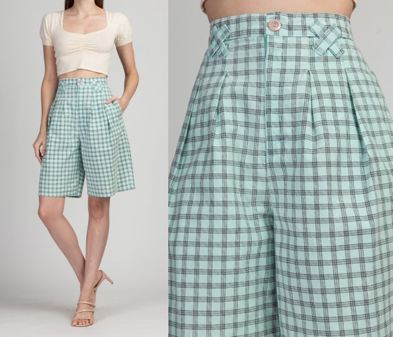 Plaid high store waisted shorts