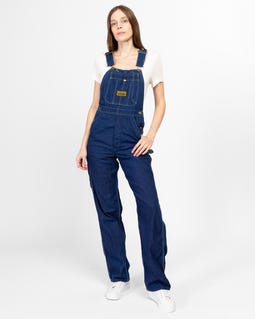 60s 70s Washington Dee Cee Dark Wash Denim Overalls - Extra Small