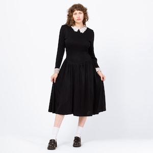fitted lace wedding dress Teen Girls Long Sleeve Wednesday Addams Halloween Costume main image 0