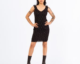 90s popcorn dress Light Blue Halter Neck Glitter Dress main image 1