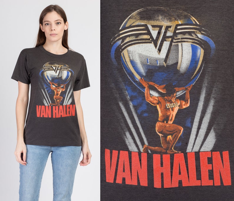 Medium Vintage 80s Van Halen 5150 Tour T Shirt Unisex 1986 Rare Graphic Collectible Rock Band Tee image 1