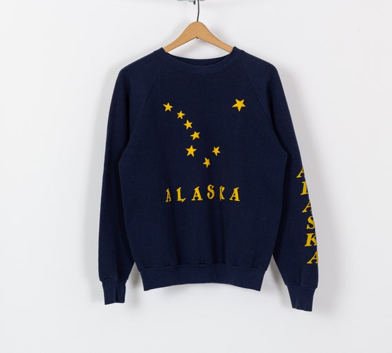Sudadera Vintage Alaska Constellation Hombre Mediano Mujer | Etsy México