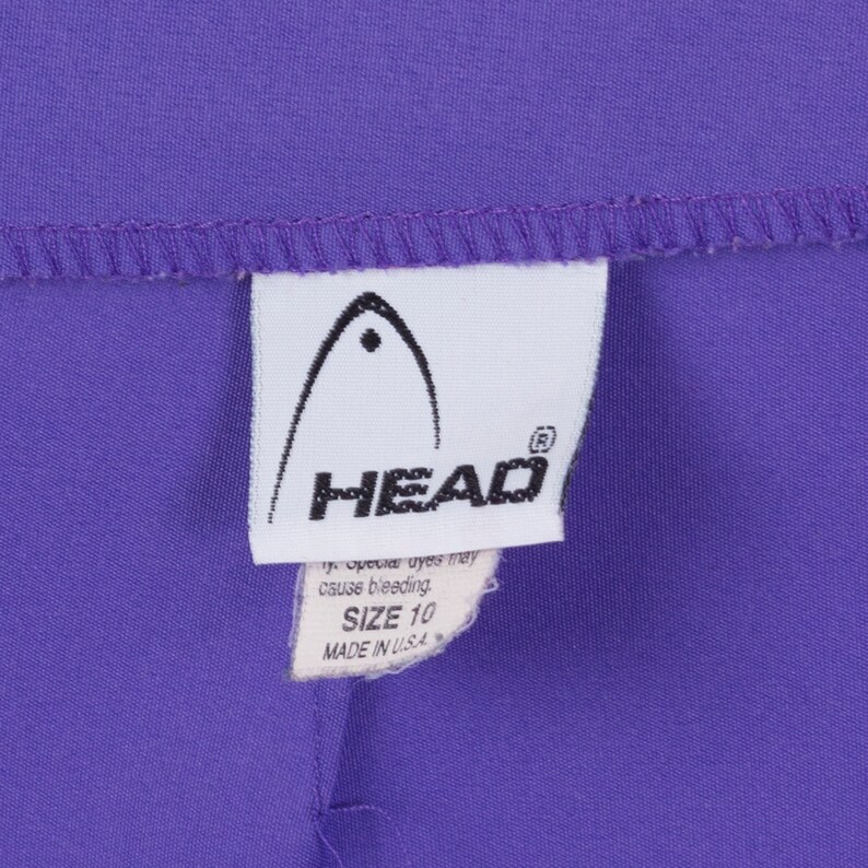 Vintage Purple Tennis Mini Skirt Medium, 28 80s 90s Head Sportswear High Waisted Preppy Wrap Skirt image 6