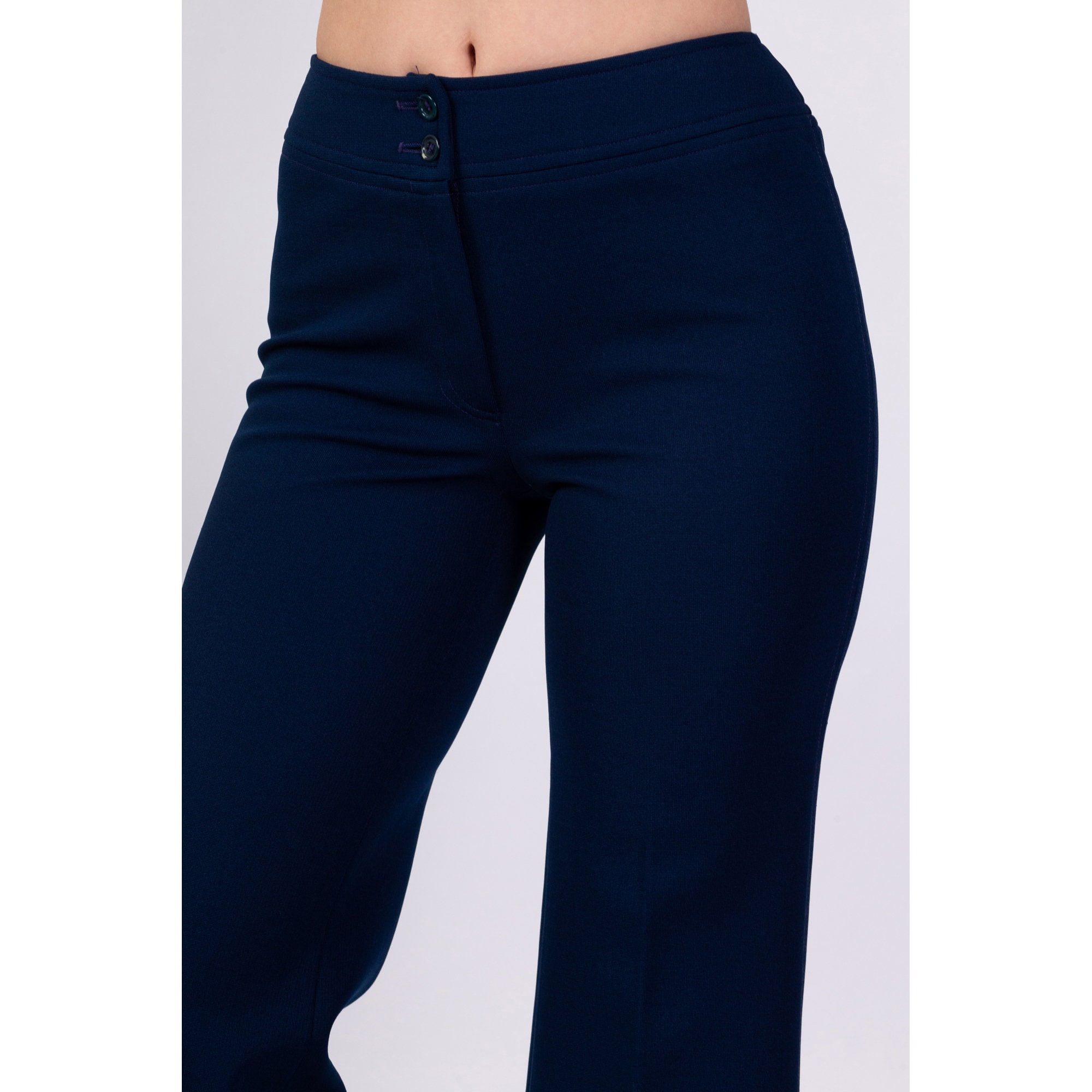 Navy Blue Retroversion Trousers