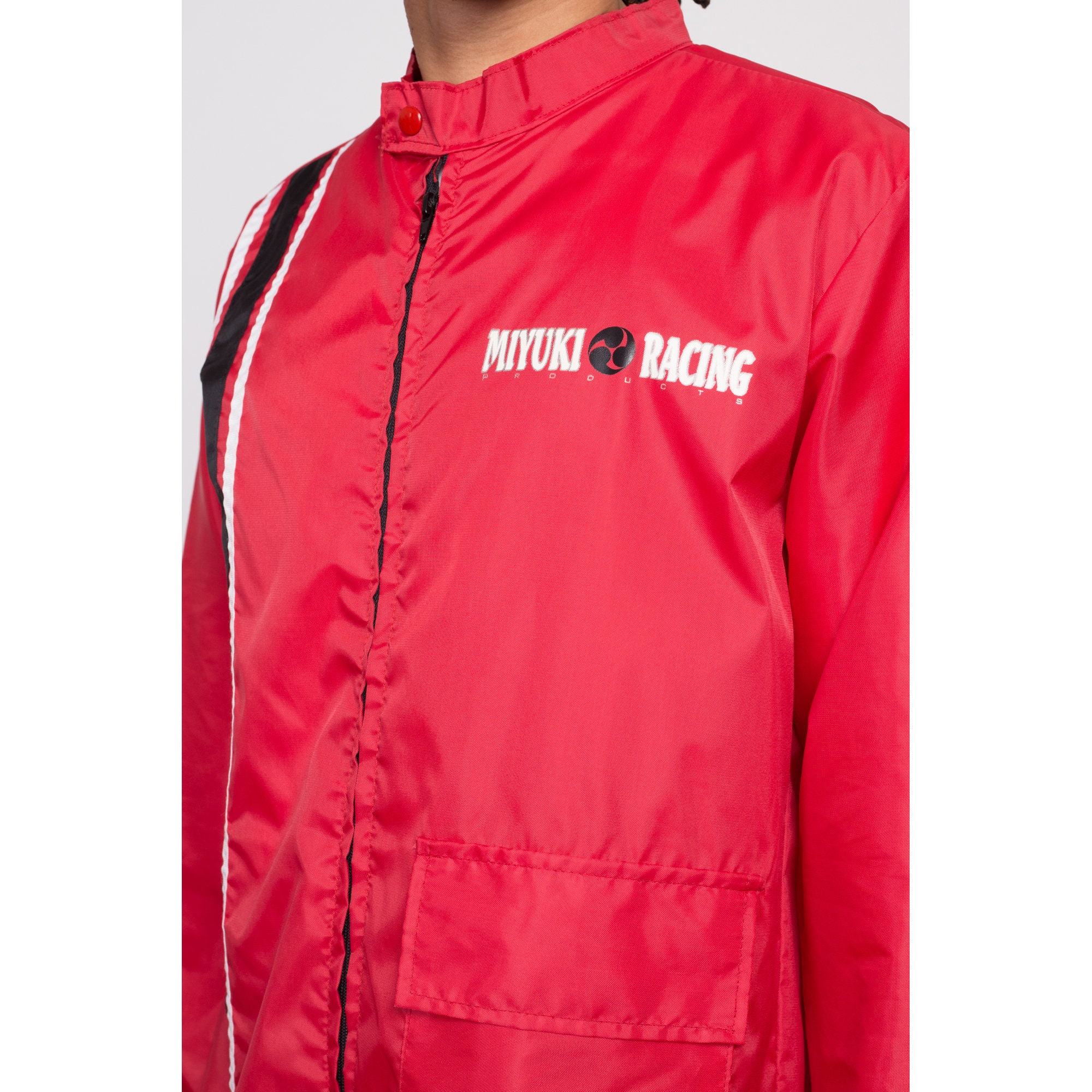 ジャケット・アウター MIYUKI Med-lrg 80s Miyuki Racing Windbreaker | Vintage Hollywood