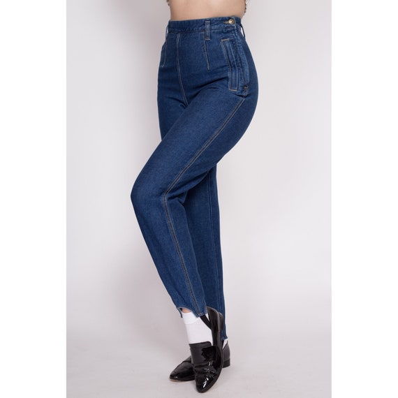 XS 90s Lizwear Stirrup Side Zip Jeans 25" | Vinta… - image 3