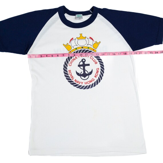 Medium 90s China Royal Navy Fleet Club T Shirt Me… - image 4