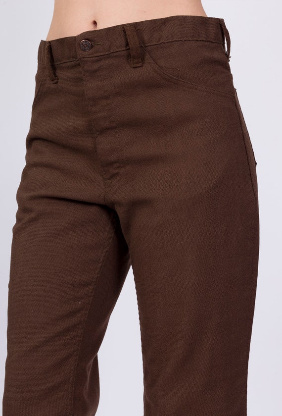 70s Mr Leggs Brown Trousers Men's Medium, 33" | V… - image 6