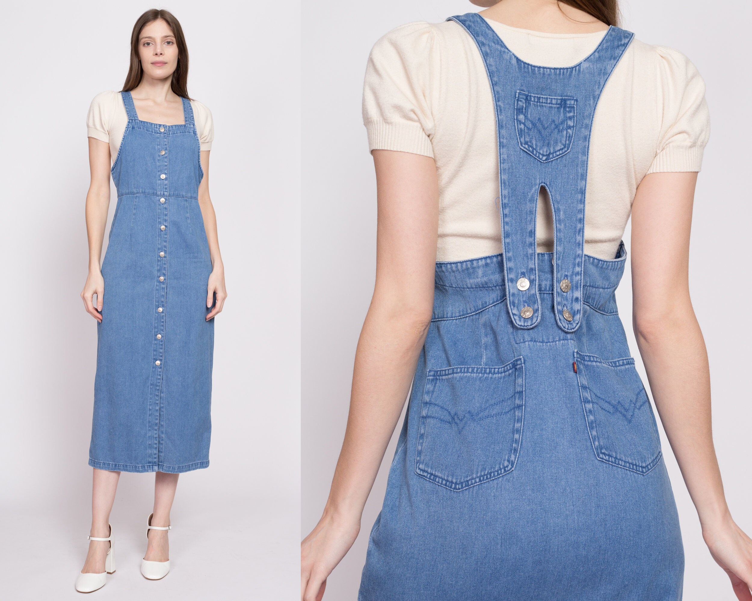 Midi Overall Dress - Etsy