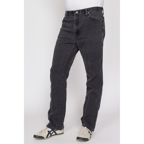 34x32 90s Wrangler Faded Black Jeans | Vintage St… - image 3