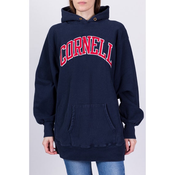 90s Cornell University Champion Reverse Weave Hoo… - image 2