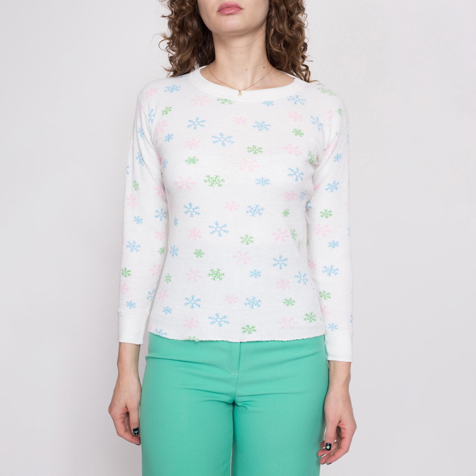 Vintage Floral Thermal Shirt - Etsy Canada