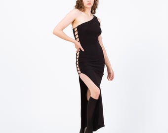 black dress indecent proposal Vintage 90s Black Formal Dress Indecent Proposal Demi Moore 12 L