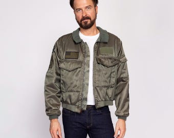 80s USMC 1st Recon Battalion Bomber Jacket Men's Medium 80s USMC 1st Recon Battalion Bomber Jacket Men's Medium