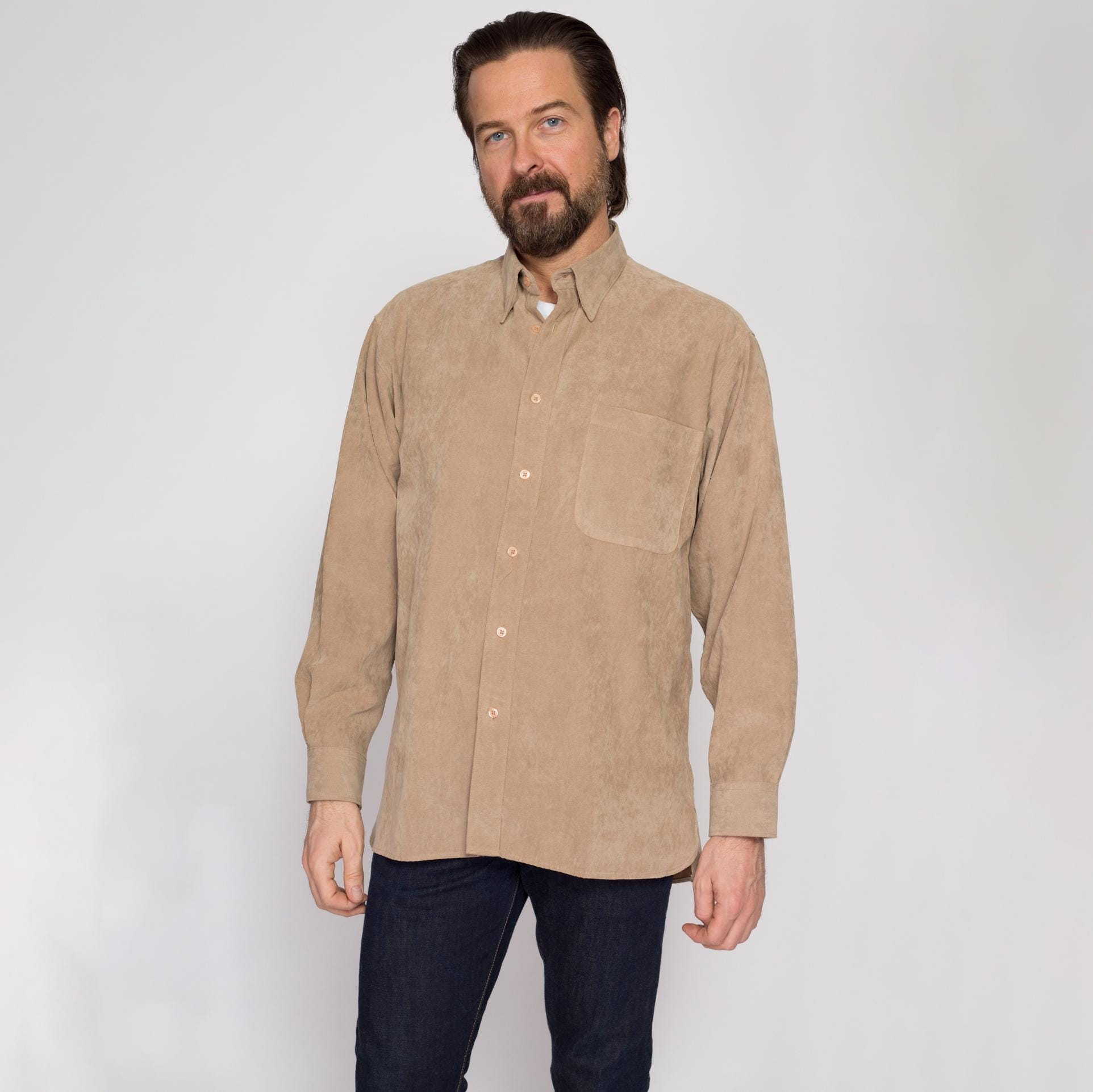 Oversize Suede Shirt - Etsy