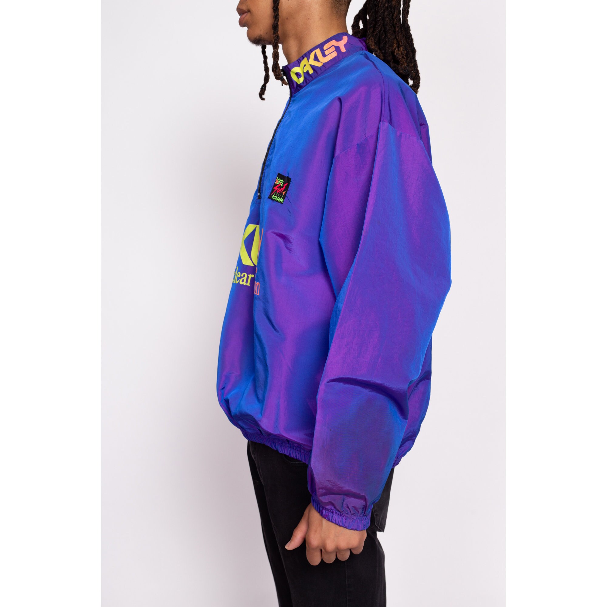 90s Oakley Thermonuclear Protection Surf Style Windbreaker - One