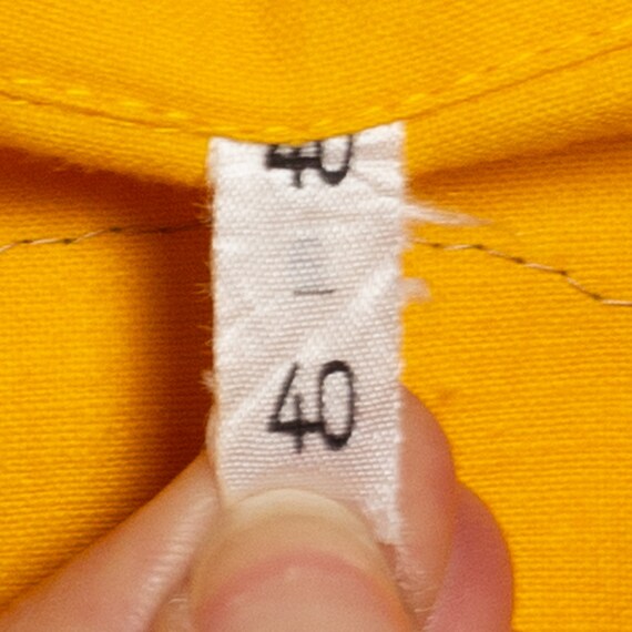 70s Yellow Patchwork Coverall Jumpsuit - Medium |… - image 9