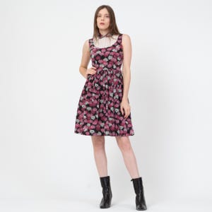pink and black lace cocktail dress Satin and lace maxi dress with cutouts  Color: Light pink/Black  RASARIO Online Boutique 46 (FR) / Light pink/Black