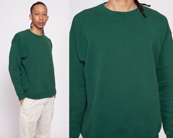 90s Lee Green Crewneck Sweatshirt Men s Large Vintage Blank
