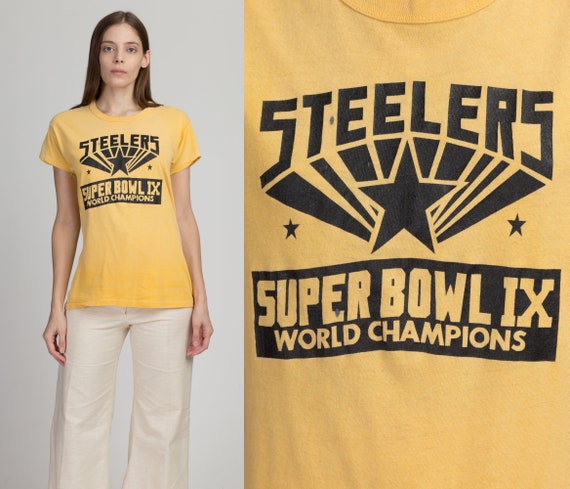 70s Pittsburgh Steelers Super Bowl IX Champions T… - image 1