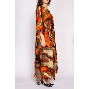 Vintage Tiger Print Kaftan Dress, Deadstock One Size 80s 90s Boho ...