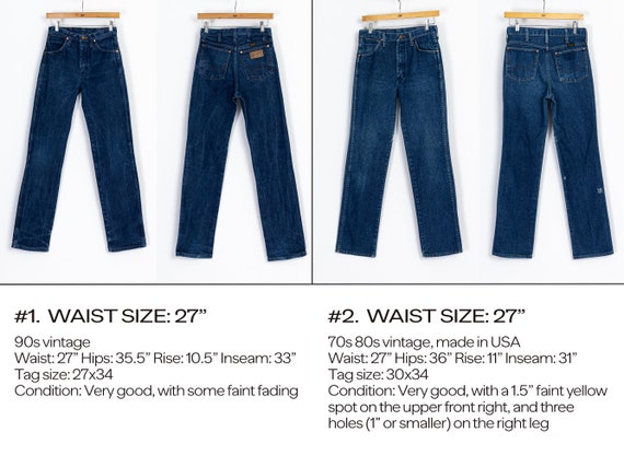 Vintage Wrangler Jeans All Sizes Unisex High Waist 70s 80s - Etsy Vintage Wrangler Jeans All Sizes Unisex High Waist 70s 80s - Etsy