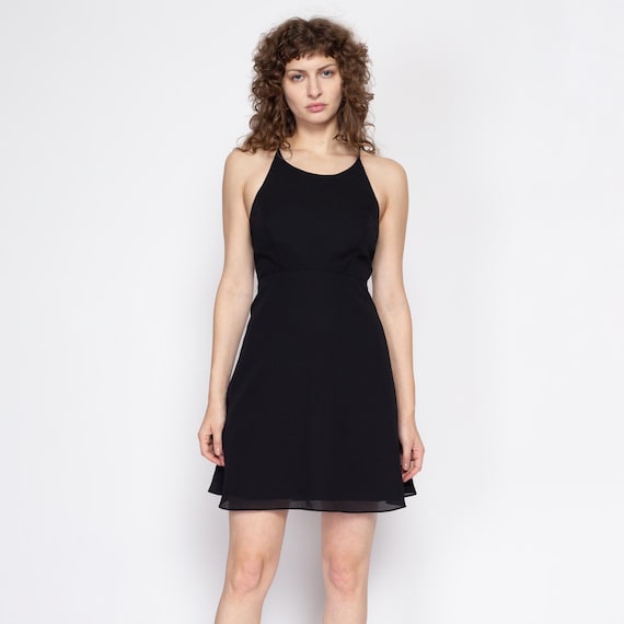 blue dress for baby girl Elaine Lace Mini Dress in Black