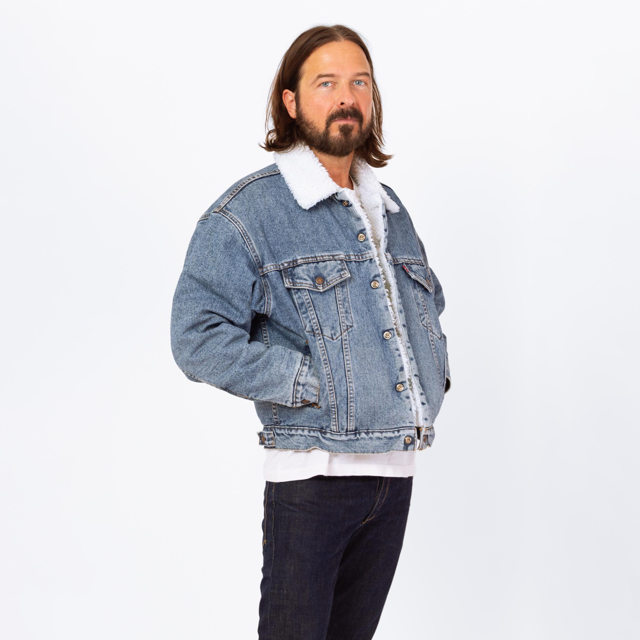 超激レア 80s special levi's Sherpa jacket Vintage 80s Levi's Denim Sherpa Jacket - Medium | Stonewashed