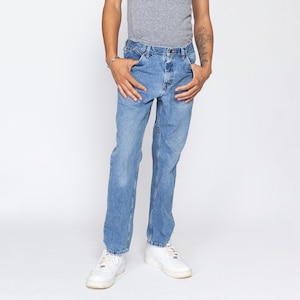 32x29 Vintage 90s Lee Jeans | Men&#39;s Medium Wash Denim Straight Leg Jeans