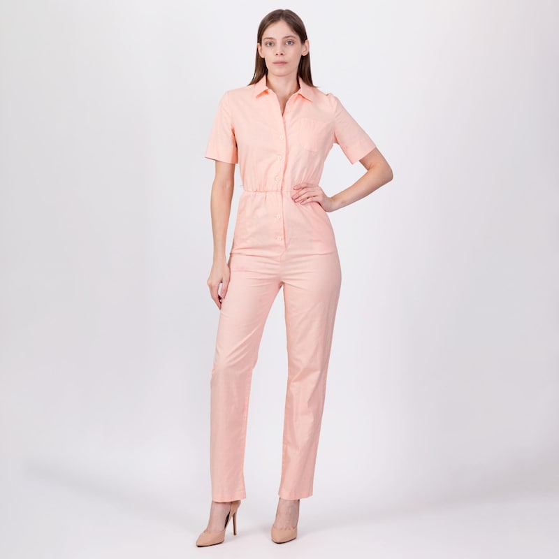 Pink And Peach Layered Jumpsuit main image 0