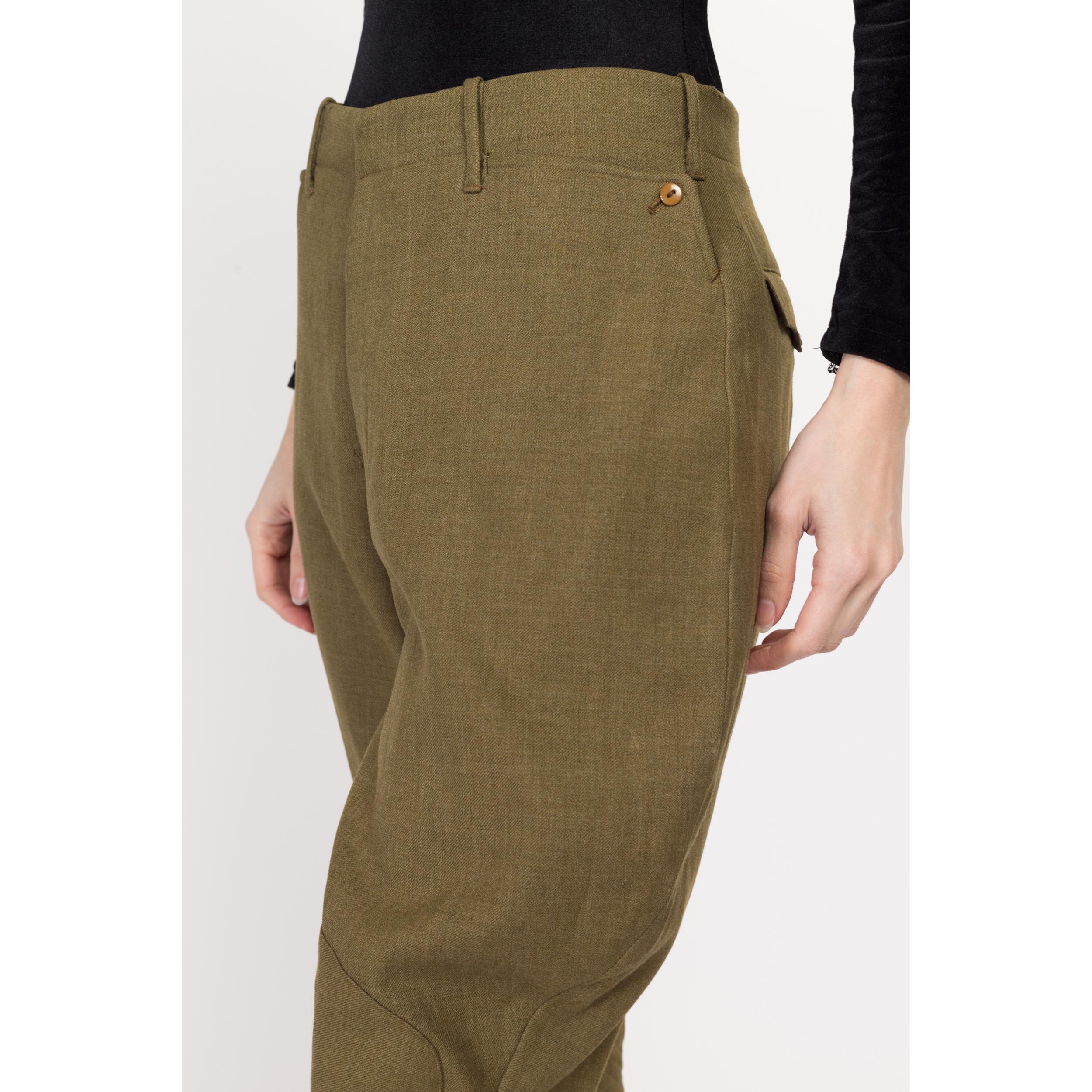 Pantalon D'équitation Jodhpurs Vintage – Années 50 – Taille 32 – Style Militaire