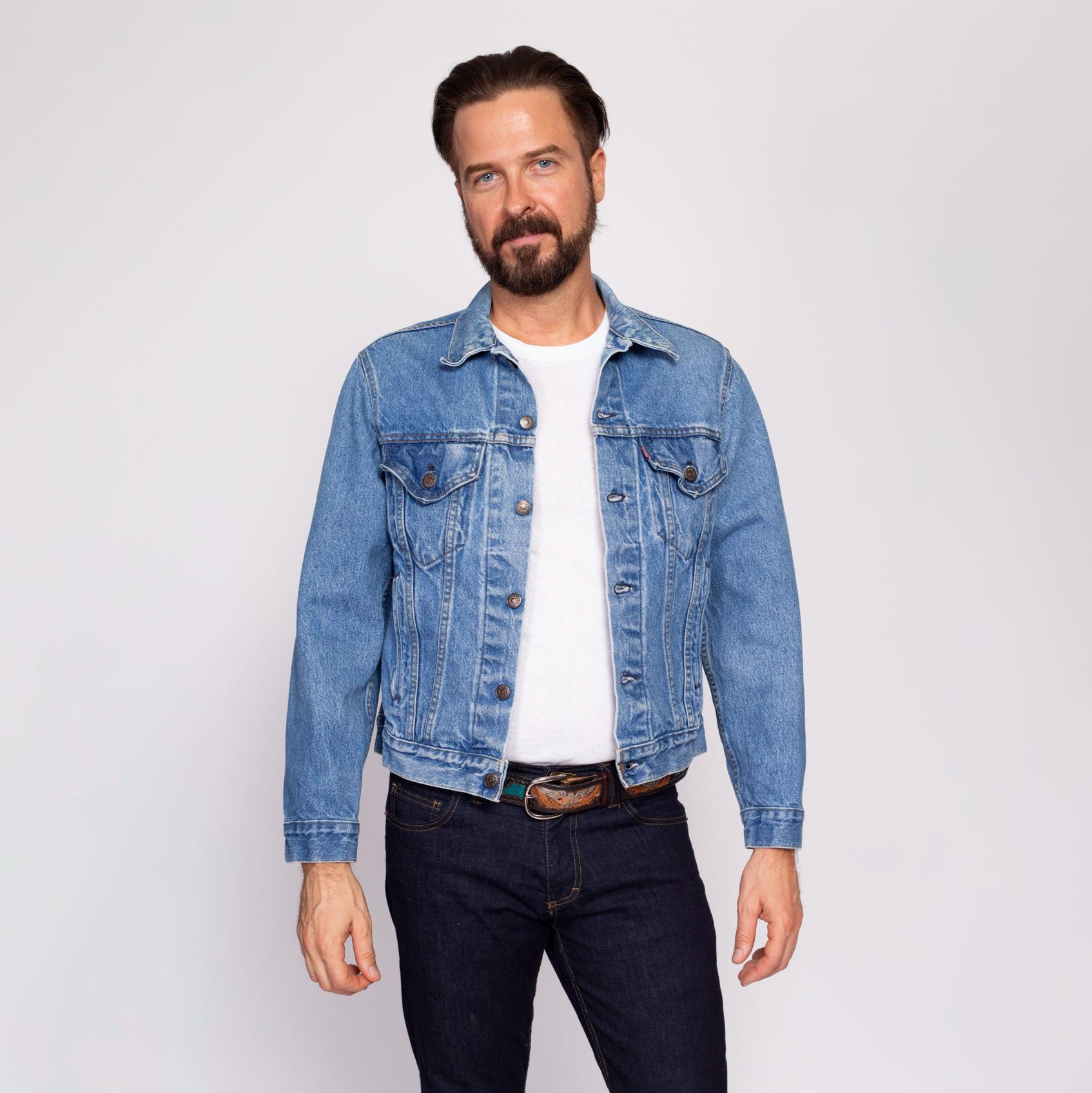 80er Jahre Levi's Jeansjacke Herren Medium Vintage Made In USA